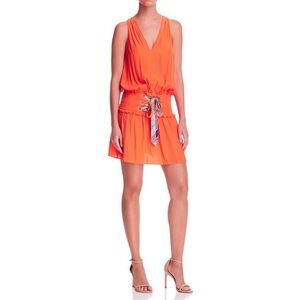 Ramy brook orange brior bianca dress Small NWT‎